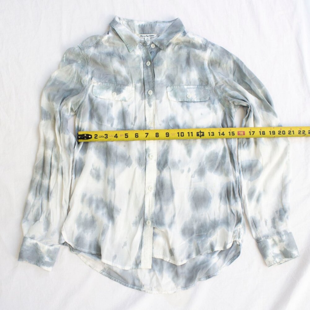 American Eagle Outfitters Tie Dye Button Down Collar Shirt - Picture 3 of 5